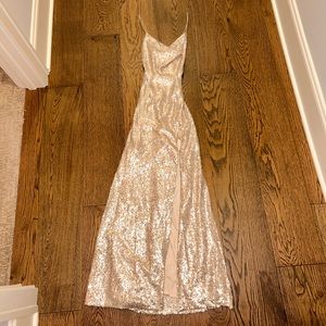 Windsor gold prom dress ** worn once!!